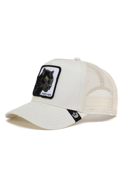Shop Goorin Bros The Panther Trucker Hat In White