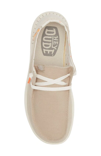 Shop Hey Dude Wendy Rise Boat Shoe In Chambray Sandshell