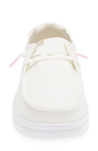 Shop Hey Dude Wendy Rise Boat Shoe In Spark White