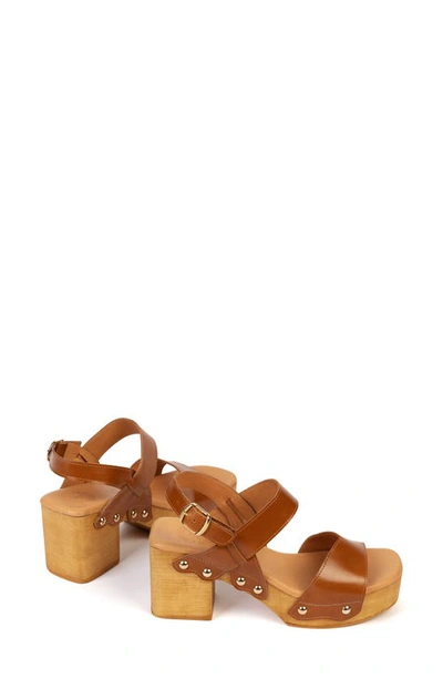 Shop Penelope Chilvers Kampala Slingback Platform Sandal In Tan