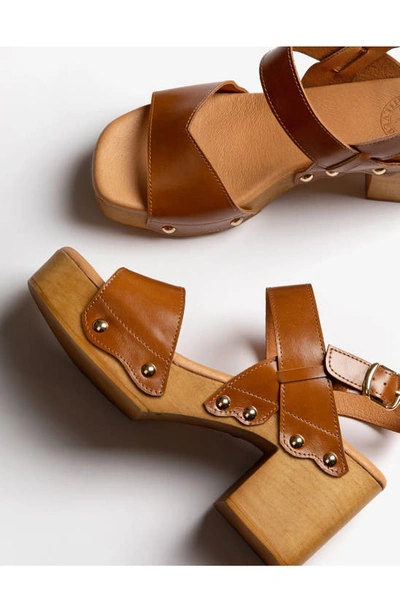 Penelope Chilvers Kampala Slingback Platform Sandal In Tan