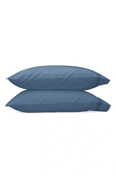 Shop Matouk Nocturne 600 Thread Count Set Of 2 Pillowcases In Sea