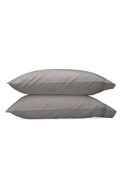 Shop Matouk Nocturne 600 Thread Count Set Of 2 Pillowcases In Platinum