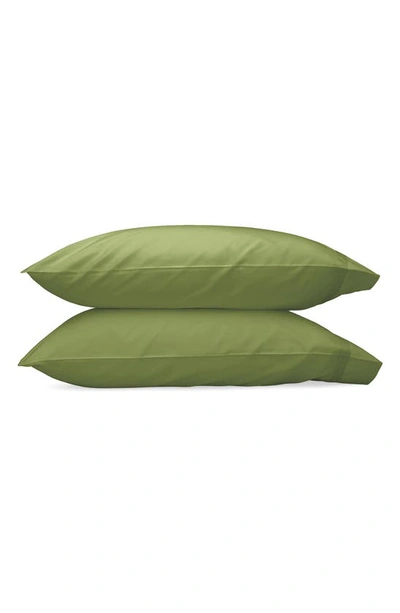 Shop Matouk Nocturne 600 Thread Count Set Of 2 Pillowcases In Grass