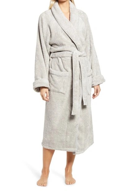 Shop Matouk Cairo Terry Robe In Pearl/pearl