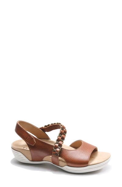 Shop Halsa Footwear Destiny Sandal In Cognac