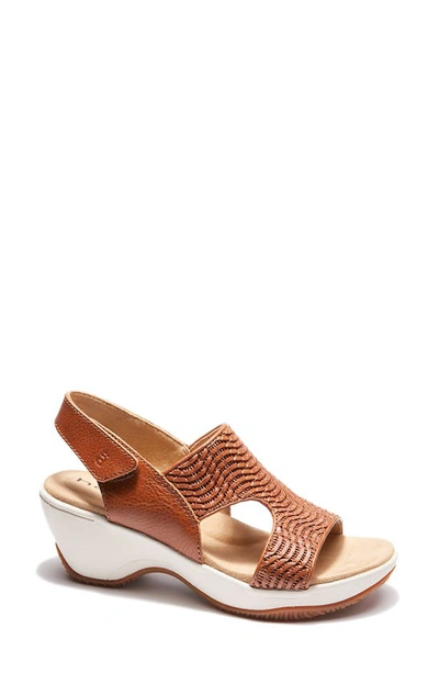 Shop Halsa Footwear Coral Sandal In Cognac