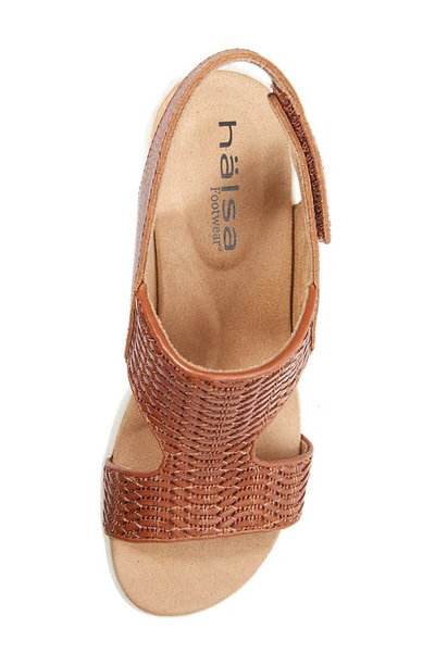Shop Halsa Footwear Coral Sandal In Cognac