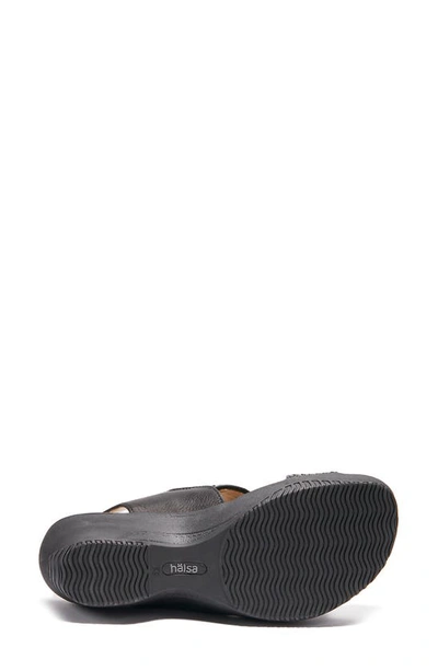 Shop Halsa Footwear Coral Sandal In Black
