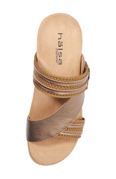 Shop Halsa Footwear Desiree Sandal In Bronze