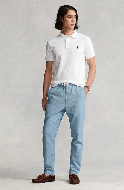 Polo Ralph Lauren Embroidered Logo Short-sleeve Polo Shirt In White