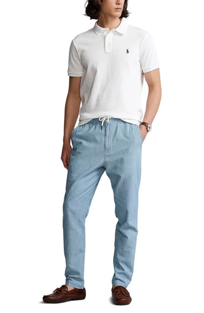 Polo Ralph Lauren Embroidered Logo Short-sleeve Polo Shirt In White