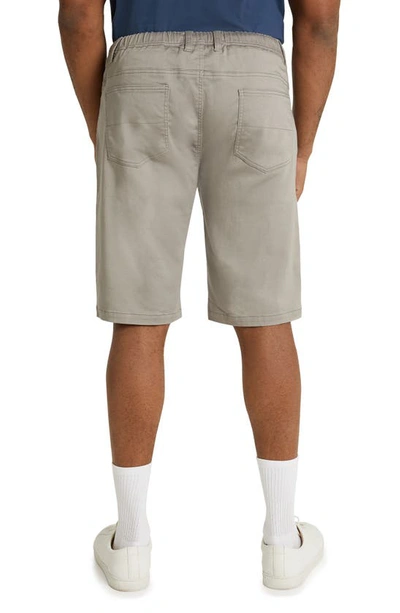 Shop Johnny Bigg Ferris Stretch Cotton Blend Shorts In Grey