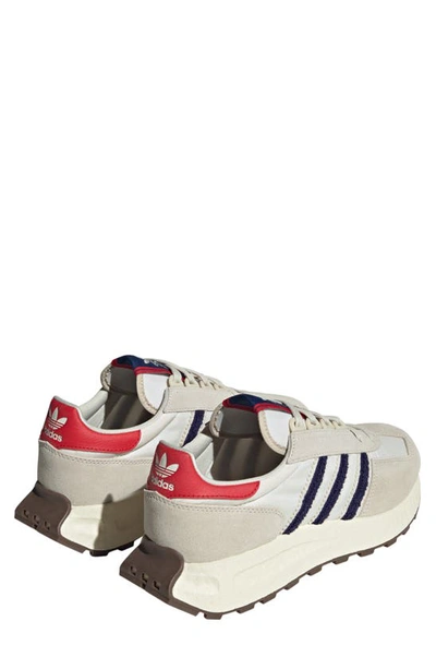 Shop Adidas Originals Retropy E5 Sneaker In Off White/ Blue/ Scarlet