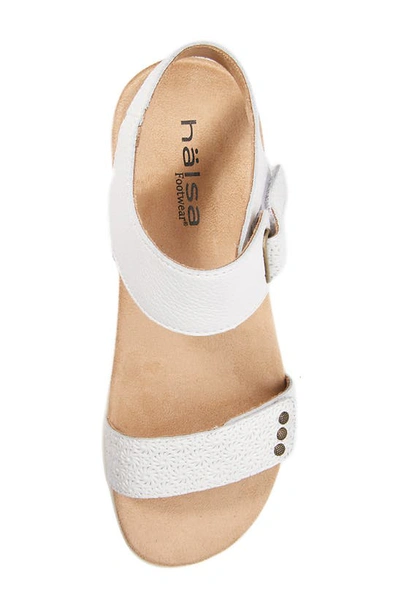 Shop Halsa Footwear Dominica Sandal In White