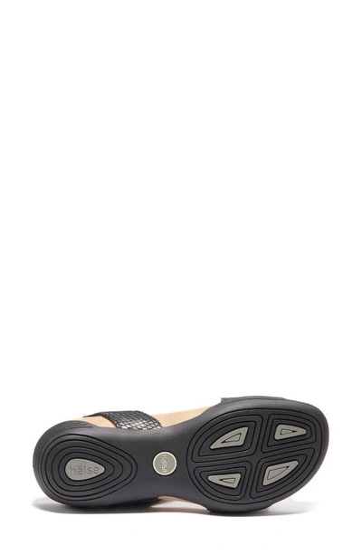 Halsa Footwear Hälsa Footwear Hälsa Denia Ankle Strap Sandal In Black/ Silver