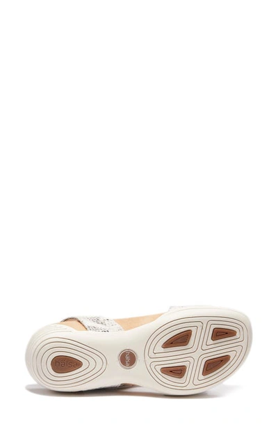 Halsa Footwear Hälsa Footwear Hälsa Denia Ankle Strap Sandal In Beige/ Silver