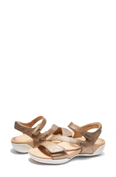 Shop Halsa Footwear Hälsa Footwear Hälsa Denia Ankle Strap Sandal In Bronze