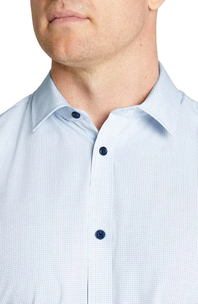 Shop Johnny Bigg Clifford Solid Button-up Shirt In Blue
