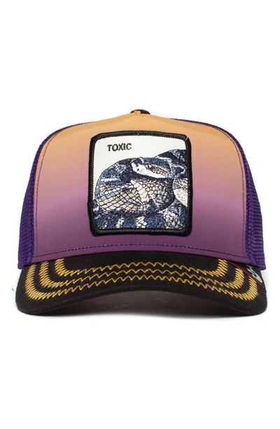 Shop Goorin Bros Toxic Linen & Cotton Trucker Hat In Purple