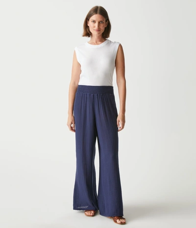 Shop Michael Stars Susie Gauze Pant In Admiral