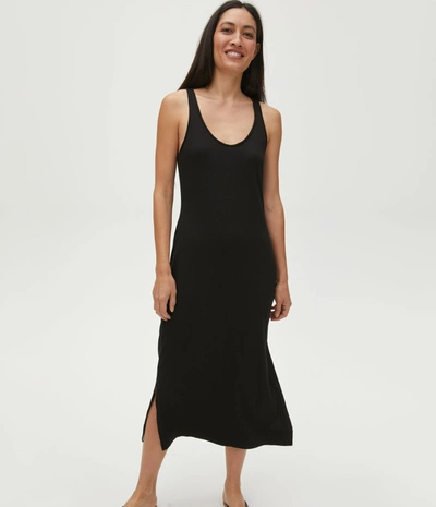Shop Michael Stars Cali Front-to-back Dress In Black