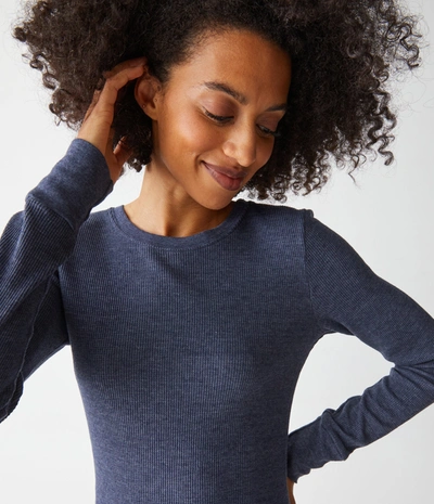 Michael Stars Juliet Thermal Tee In Admiral