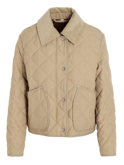 Shop Burberry Lanford Casual Jackets, Parka Beige