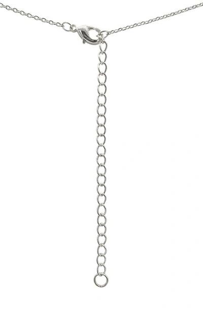 Adornia Fine Sterling Silver Birthstone Halo Pendant Necklace In Silver - Ruby - July