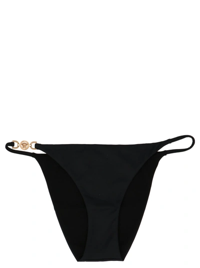 Shop Versace 'medusa' Bikini Briefs In Black