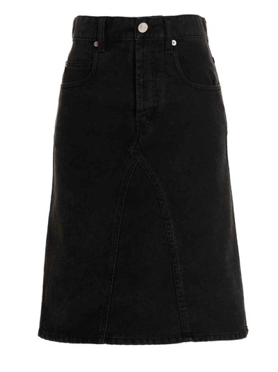 Shop Isabel Marant Étoile 'fiali' Skirt In Black