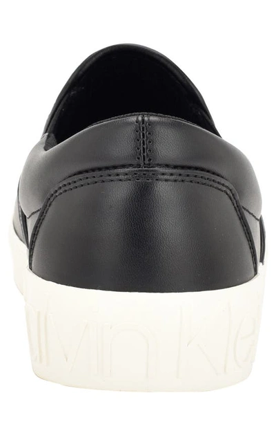 Shop Calvin Klein Ryor Slip-on Sneaker In Black 007