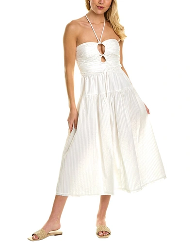 Shop Ulla Johnson Emmaline Midi Dress In White