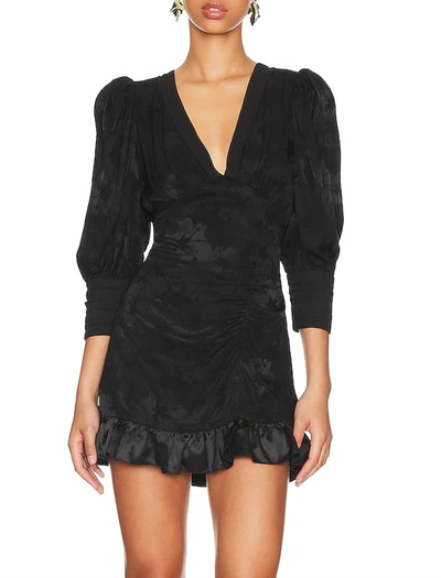 Shop Loveshackfancy Revaline Dress In Black