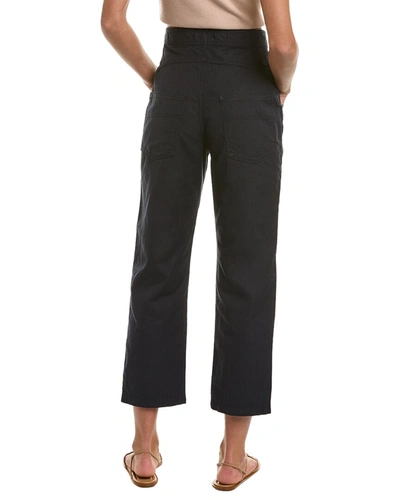 Shop Isabel Marant Étoile Pandore Linen-blend Pant In Black