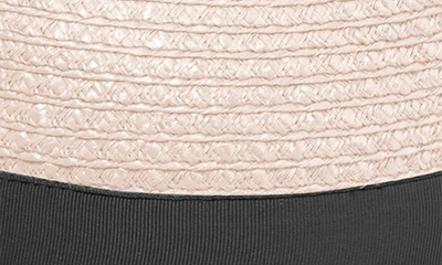 Eric Javits Look Again Packable Fedora In Cream/black