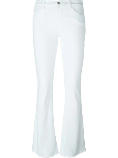 J Brand Flared Trousers In White