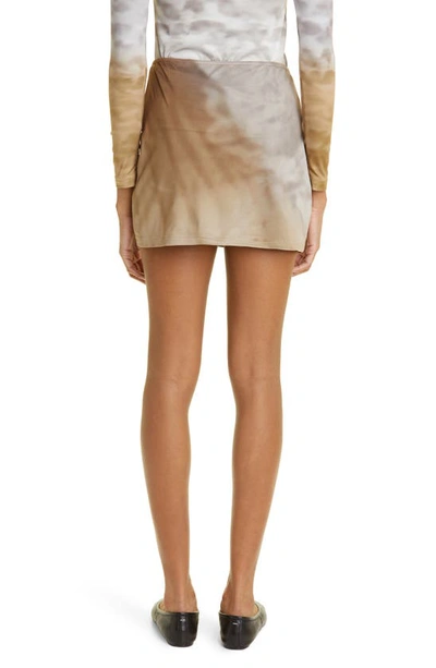 Shop Elliss Eyes Open Jersey Miniskirt In Print Multi