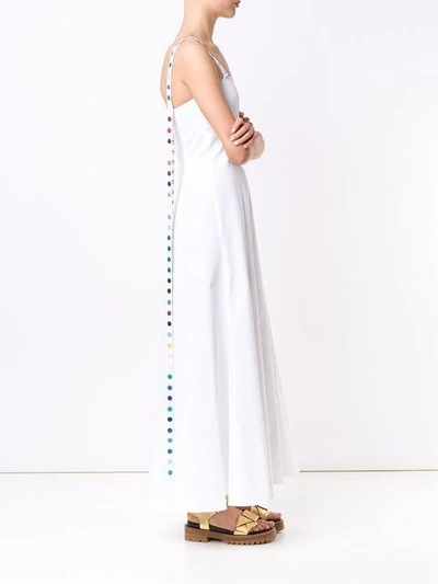 Shop Rosie Assoulin 'gazelle' Colour Grommet Dress