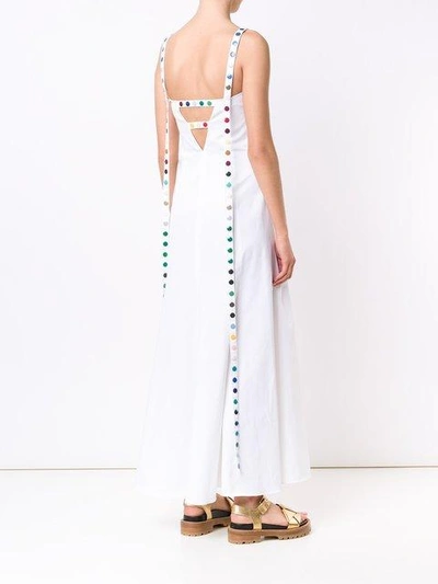 Shop Rosie Assoulin 'gazelle' Colour Grommet Dress