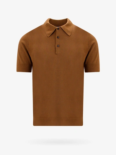 Shop Pt Torino Polo Shirt In Brown