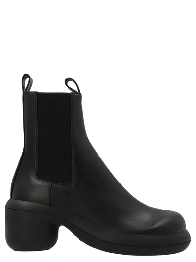 Shop Jil Sander Leather Ankle Boots