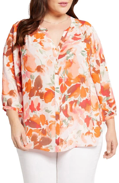 Shop Nydj Pintuck Back Yoke Top In Utopia