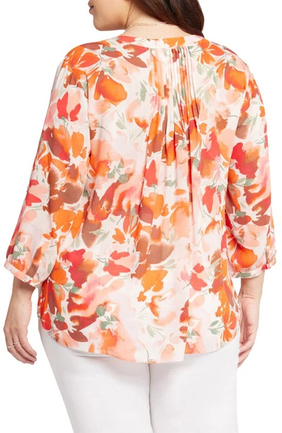 Nydj Semisheer Pintuck Blouse In Utopia