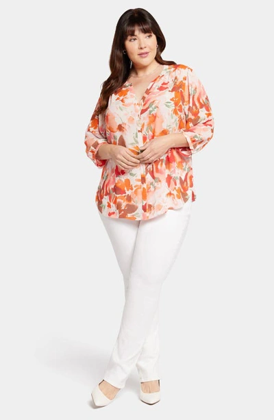 Nydj Semisheer Pintuck Blouse In Utopia