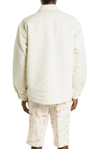 Jacquemus La Chemise Boulanger Cotton Blend Shirt In 130 Light Beige