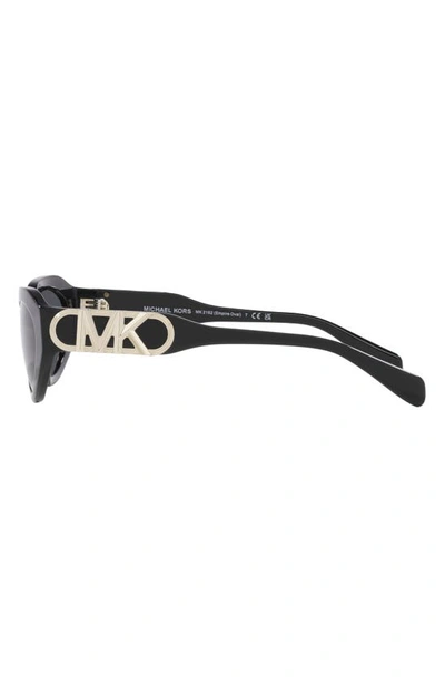 Shop Michael Kors Empire 53mm Oval Sunglasses In Black