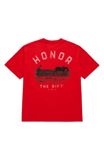 Shop Honor The Gift Sharecropper Oversize Graphic T-shirt In Orange