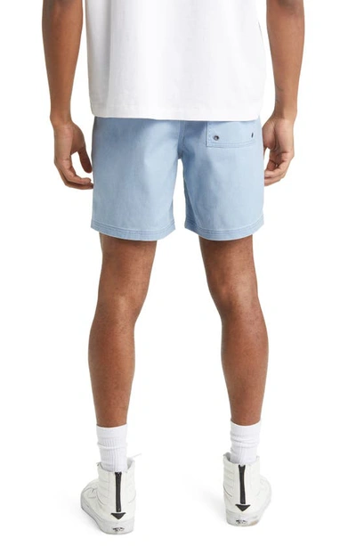 Shop Rvca Escape Solid Shorts In Deja Blue