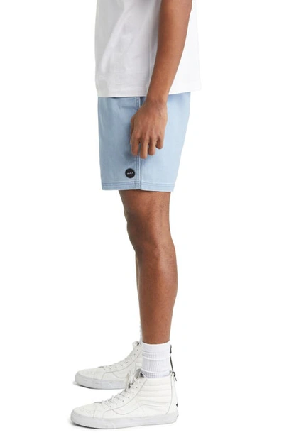 Shop Rvca Escape Solid Shorts In Deja Blue